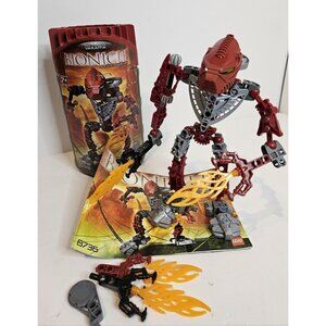 LEGO 8736 Bionicle Toa Hordika VAKAMA 100% Complete w/ Canister + Instructions